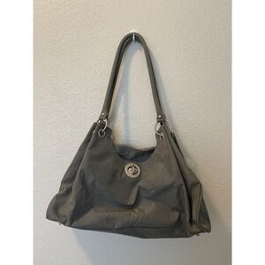 BAGGALLINI VALENCIA Grey Shoulder Everyday Travel Bag
